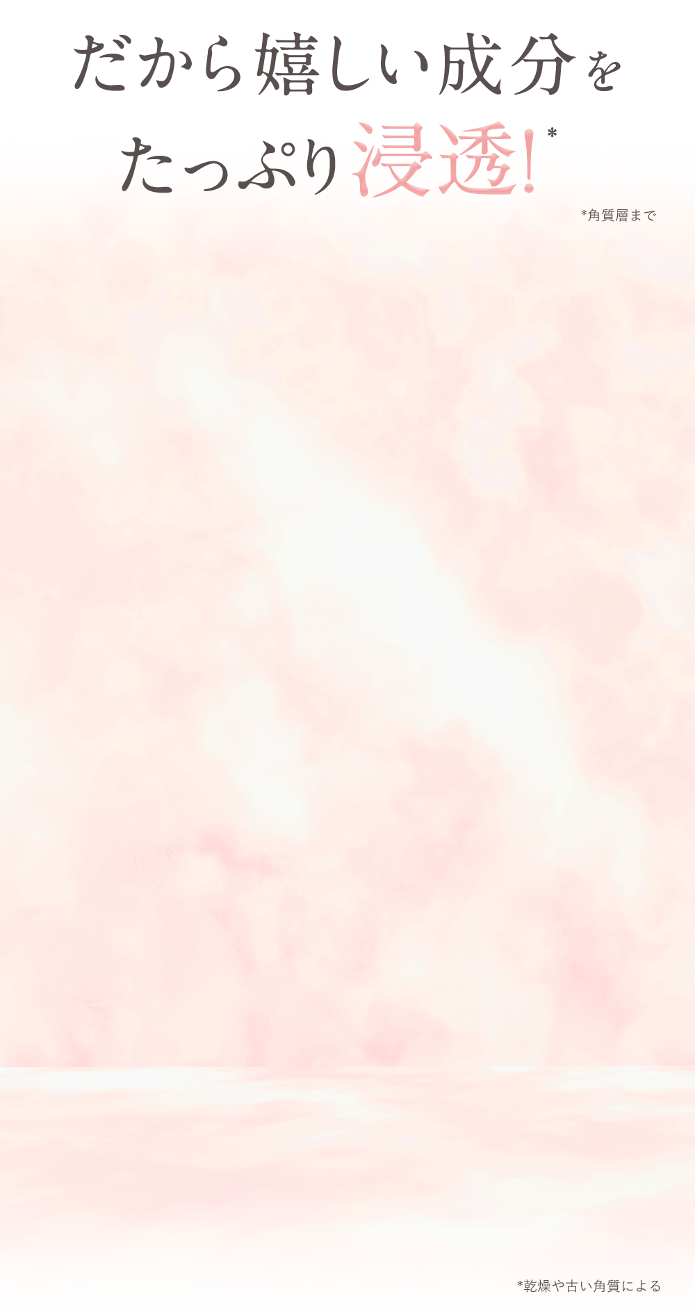 だから嬉しい成分をたっぷり浸透!