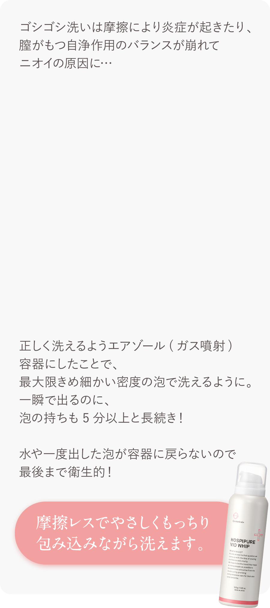 point1 摩擦レスな濃密もっちり泡ホイップ