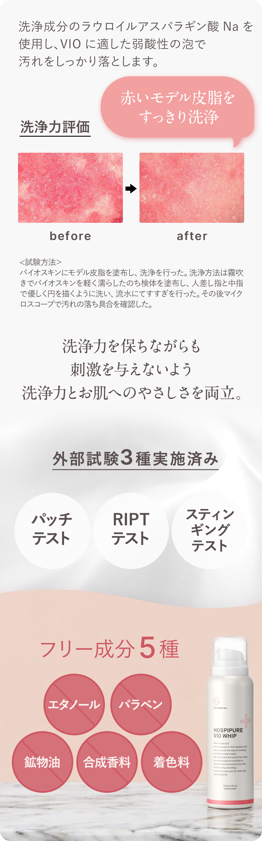 point1 摩擦レスな濃密もっちり泡ホイップ